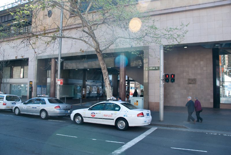 Sydney090209-9130.jpg - Circular Quay Station, entrance view from Alfred St.