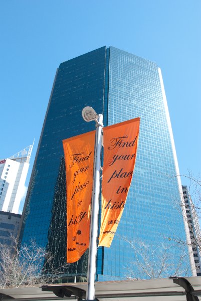 Sydney090209-9136.jpg - "Find Your Place in History - hiseek.com.au" -- Customs House, Sydney -- Gateway Plaza  (background)