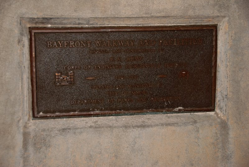 Miami041509-4965.jpg - Flags of Bayfront Walkway and Facilities