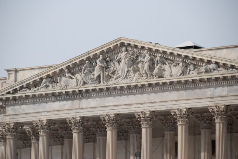 WashDC032709-4248.jpg - Sculptural pediment over the House entrance: "Apotheosis of Democracy"
