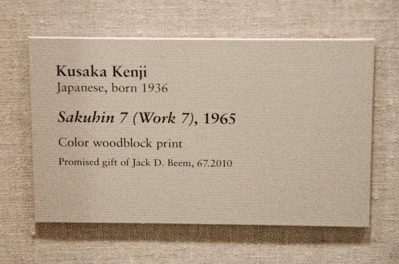 DSC_0068.jpg - Kusaka Kenji, "Sakuhin 7 (Work 7)," 1965. Color woodblock print.