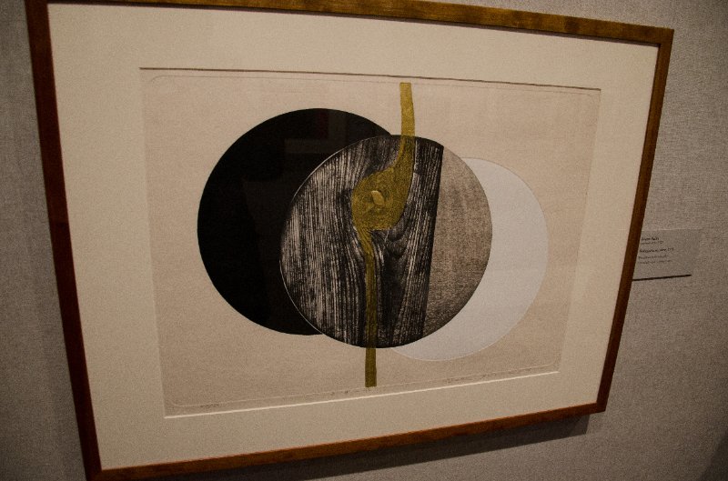 DSC_0069.jpg - Iwami Reika, "Rokugatsu no mizu," 1976. Woodblock print with gold.