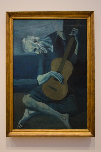 DSC_0082.jpg - Pablo Picasso, "The Old Guitarist," late 1903-early 1904.  Oil on panel.