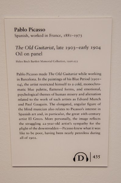 DSC_0083.jpg - Pablo Picasso, "The Old Guitarist," late 1903-early 1904.  Oil on panel.