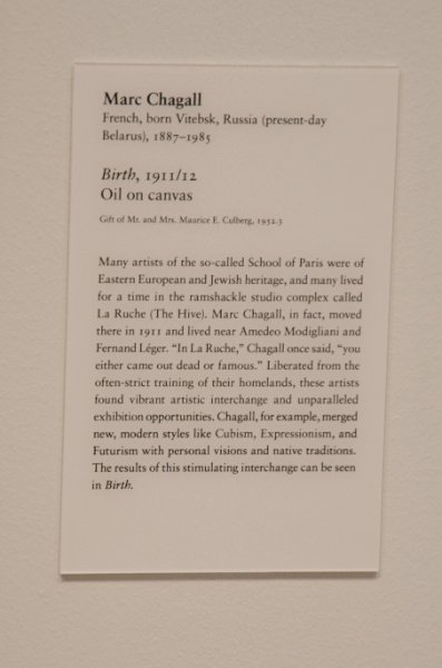 DSC_0085.jpg - Marc Chagall, "Birth," 1911/12.  Oil on canvas.