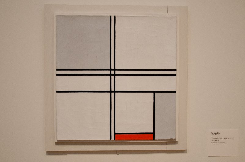 DSC_0088.jpg - Piet Mondrian, "Composition (No. 1) Gray-Red," 1935. Oil on canvas