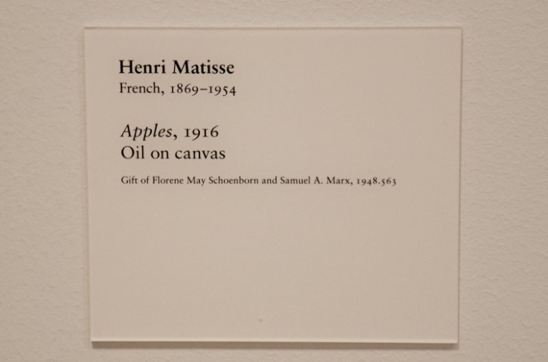 DSC_0093.jpg - Henri Matisse, "Apples," 1916. Oil on canvas.