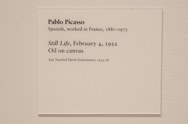 DSC_0096.jpg - Pablo Picasso, "Still Life," February 4, 1922. Oil on canvas.