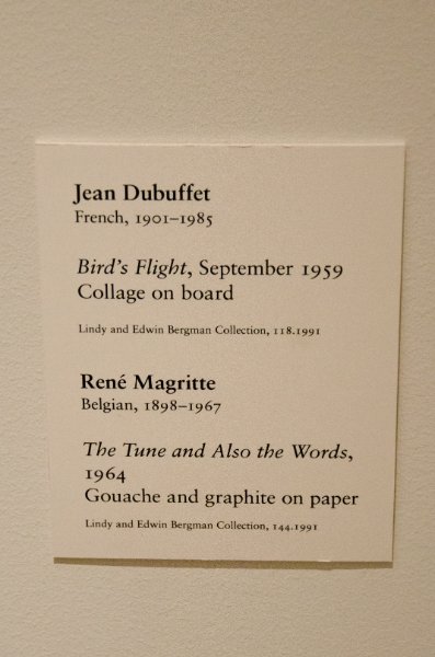 DSC_0105.jpg - René Magritte, "The Tune and Also the Words," 1964.  Gouache and graphite on paper.