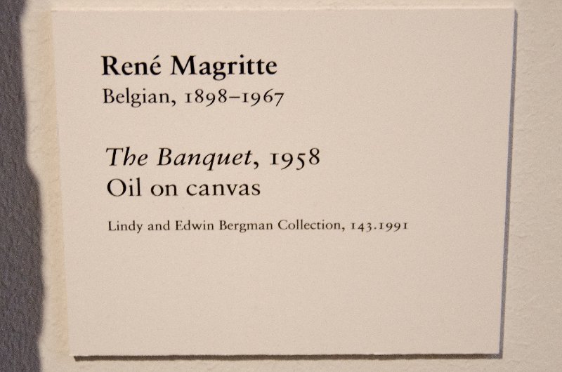 DSC_0109.jpg - René Magritte, "The Banquet," 1958. Oil on canvas.