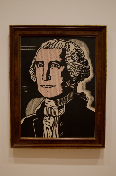DSC_0118.jpg - Roy Lichtenstein, "George Washington," 1962. Magna on canvas.