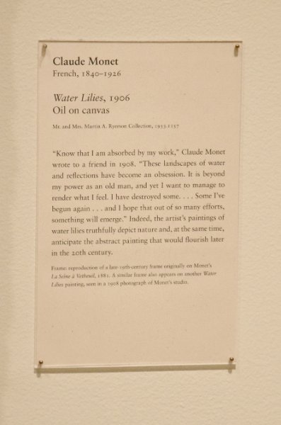 DSC_0145.jpg - Claude Monet, "Water Lilies," 1906.  Oil on canvas.