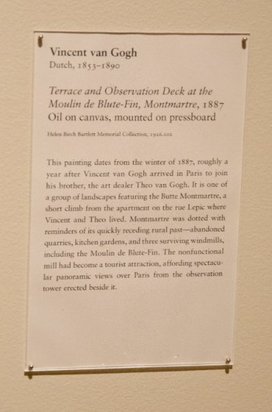 DSC_0152.jpg - Vincent van Gogh, "Terrace and Observation Deck at the Moulin de Blute-Fin, Montmartre," 1887. Oil on canvas, mounted on pressboard.