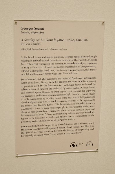 DSC_0155.jpg - Georges Seurat, "A Sunday on La Grande Jatte," 1884, 1884-86.  Oil on canvas.