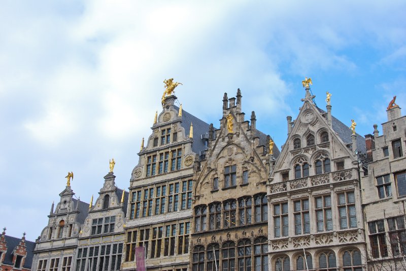 Antwerp021610-1450.jpg - Guild houses on the North side of the Grote Markt