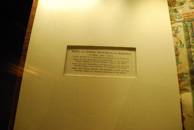 Antwerp021610-1494.jpg - Bible of King Wenceslas of Bohemia: (2 vol.; 1401-1402). Beautiful specimen of the Bohemian art of miniature at its height.