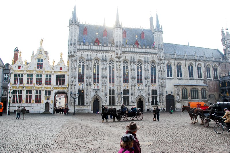 Bruge021710-1626.jpg - Burg Square: Old Recorders House (left), Stadhuis / City Hall (center)
