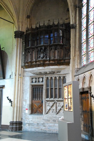 Bruge021710-1725.jpg - "Praying gallery of Louis of Gruuthuse" 1482. Church of Our Lady