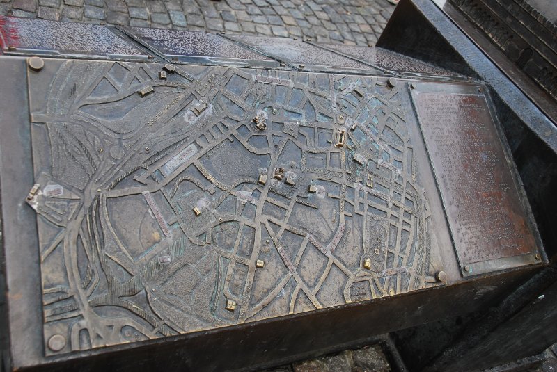 Bruge021710-1591.jpg - A model of the Belfry and raised map of the Bruges city center, built for the blind by the Kiwanis service club of Bruges.