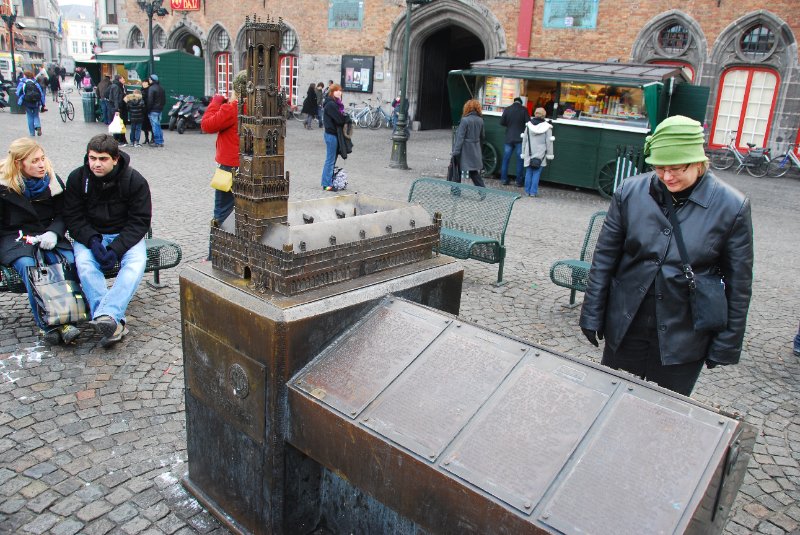Bruge021710-1592.jpg - A model of the Belfry and raised map of the Bruges city center, built for the blind by the Kiwanis service club of Bruges.