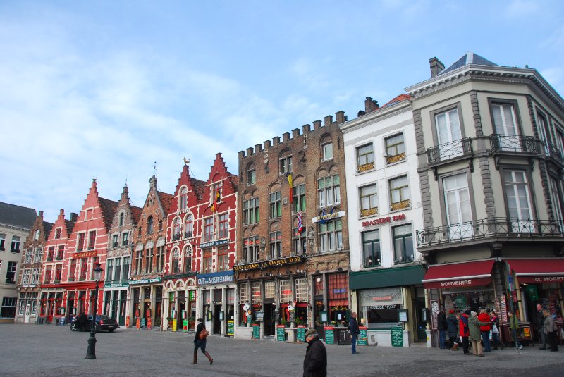 Bruge021710-1616.jpg - North Side of Markt -- gabled-roofed houses.