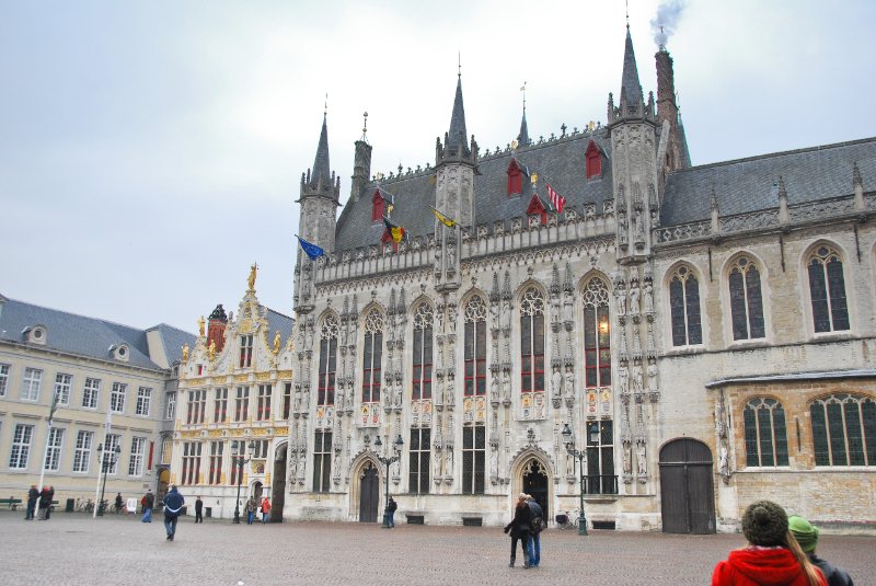 Bruge021710-1760.jpg - Burg Square: Old Country House of the Brugse Vrije, Old Recorder's House, Stadhuis