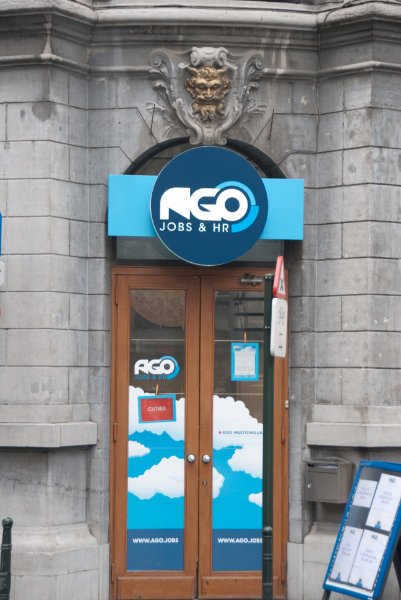 Brussels021510-1204.jpg - AGO Jobs & Hr.  Flatiron building in Place de Brouckère