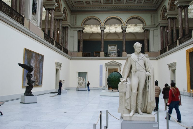 Brussels021410-1019.jpg - The Main Hall. Le Roi Leopold I (1790-1865), sculptor Guillaume GEEFS (1805-1883), ca 1853.