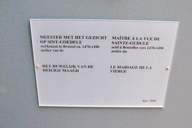 Brussels021410-1038.jpg - Maitre a la Vue de Sainte-Gudule, actif a Bruxelles vers 1470-1490, atelier du Le Mariage de la Vierge