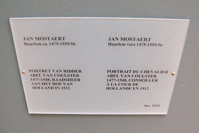 Brussels021410-1044.jpg - Jan Mostaert, Haarlem vsr 1475-1555/56, Portrait du Chevalier Abel van Coulster 1477-1548, Conseiller a la COur de Hollande en 1512
