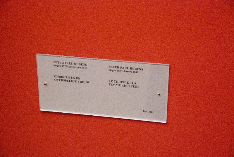 Brussels021410-1068.jpg - Peter Paul Rubens, Siegen 1577-Anvers 1640, Le Christ et La Femme Adultere
