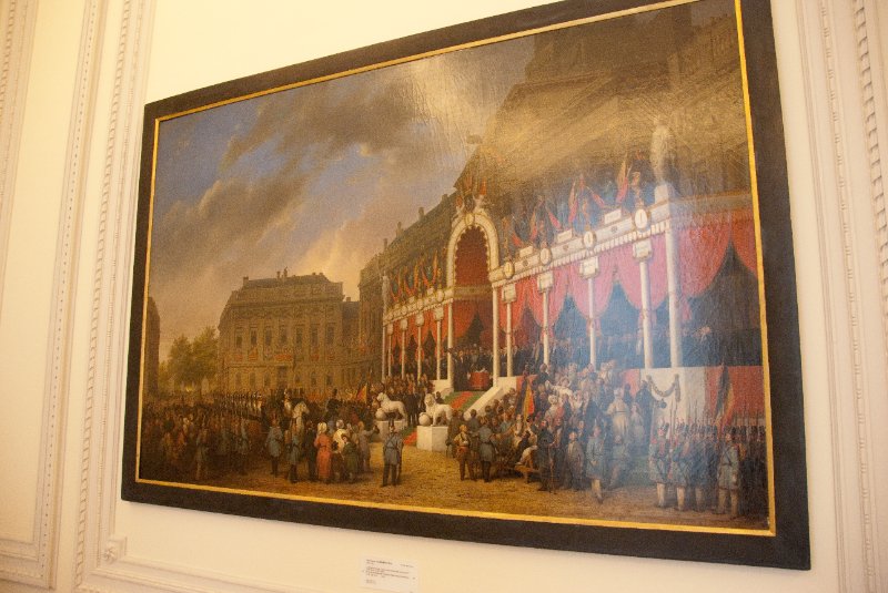 Brussels021410-1080.jpg - Ferinand DE Braekeleer Belgium 1792-1883, La Ceremonie de L'Inauguration du Roi Leopold 1st Le 21 Jully 1831, 1856