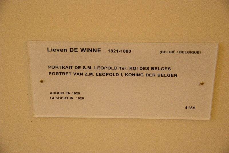 Brussels021410-1083.jpg - Lieven DE WINNE, Belgium 1812-1880, Portrait de S. M. Leopold 1er, Roi des Belges