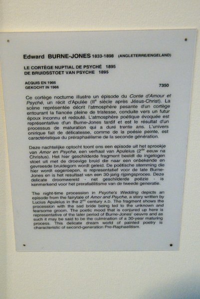 Brussels021410-1104.jpg - Edware BURNE-JONES, England 1833-1898, Le Cortege Nuptial de Psyche / Phsyche's Wedding, 1895.