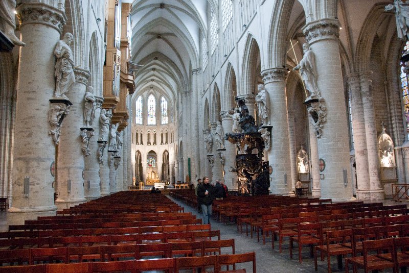 Brussels021310-0855.jpg - Cathedral of St Michael and St Gudule