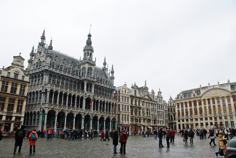 Brussels021310-0930-2.jpg - La Maison du roi (left),  Maison de Ducs de Brabant (right) Grand Place