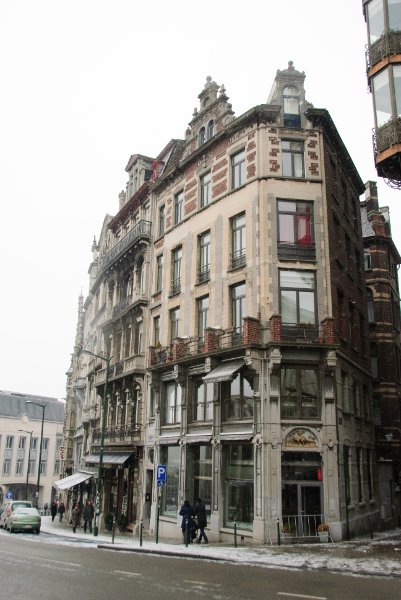 Brussels021410-1008.jpg - Beautiful buildings on Koudenberg on the hill from Mont des Art to the Place Royale