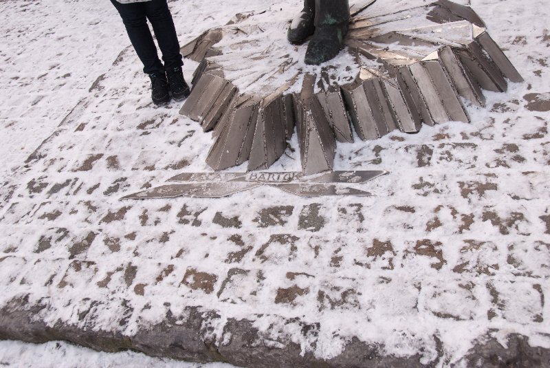 Brussels021510-1302.jpg - Béla Bartók  statue in Place D'Espagne near Brussels Central station