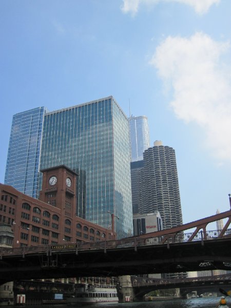 IMG_1845.jpg - Reid-Murdoch Center, 321 North Clark, Trump Tower, Marina Tower. LaSalle Str Bridge