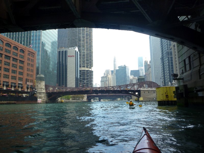 P1000953.jpg - Reid-Murdoch Center, 321 North Clark, Trump Tower, Marina Tower. LaSalle Str Bridge