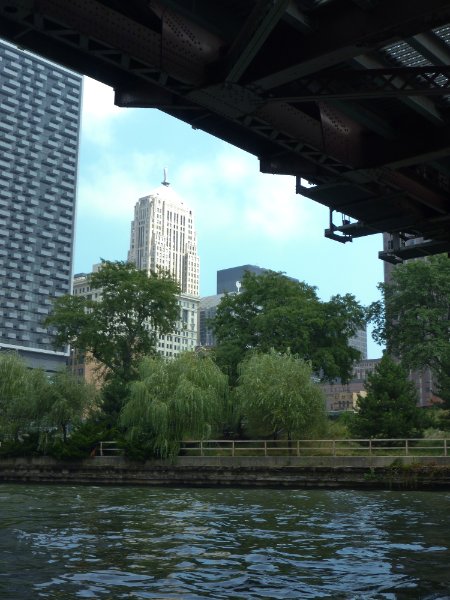 P1000939.jpg - 235 West Van Buren, Chicago Board of Trade, viewed from under the Harrison St Bridge