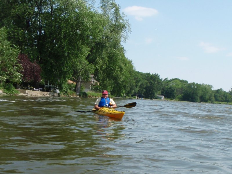 P7050009.jpg - Jack.  Getting close to turn-around time.  The water is calmer here, but the head wind will make the return trip difficult