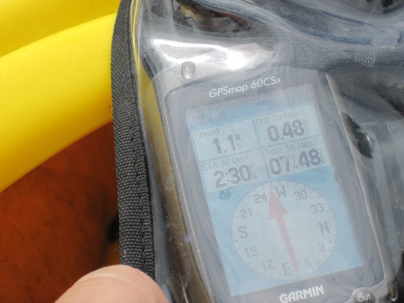 IMG_1332.jpg - Drifting near the end of our paddle.  The Fox River current has slowed to 1.1mph