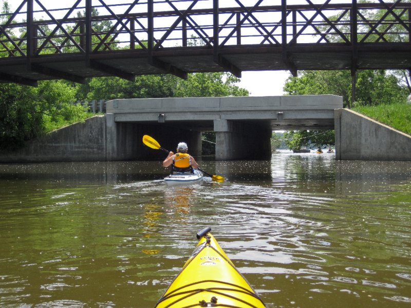 LakeBusseKayak053010-0976.jpg - Paddleing South under Higgins Road