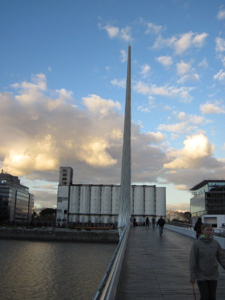 BuenosAires080210-1592.jpg - Puente de la Mujer.  Silos de la Junta Nacional de Granos (East side of bridge)