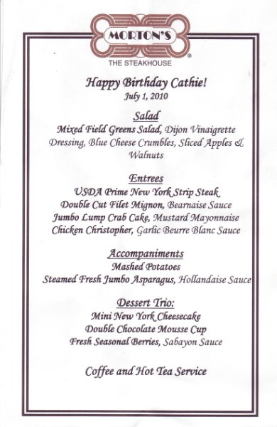 CathieBdayMortonMenu070110.jpg - Morton's Steakhouse Dinner Menu - 7/1/10