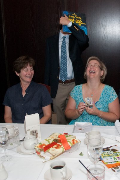 DSC_3332.jpg - Opening Birthday Presents at Morton's Steakhouse