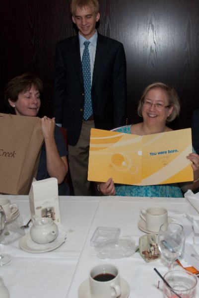 DSC_3341.jpg - Opening Birthday Presents at Morton's Steakhouse