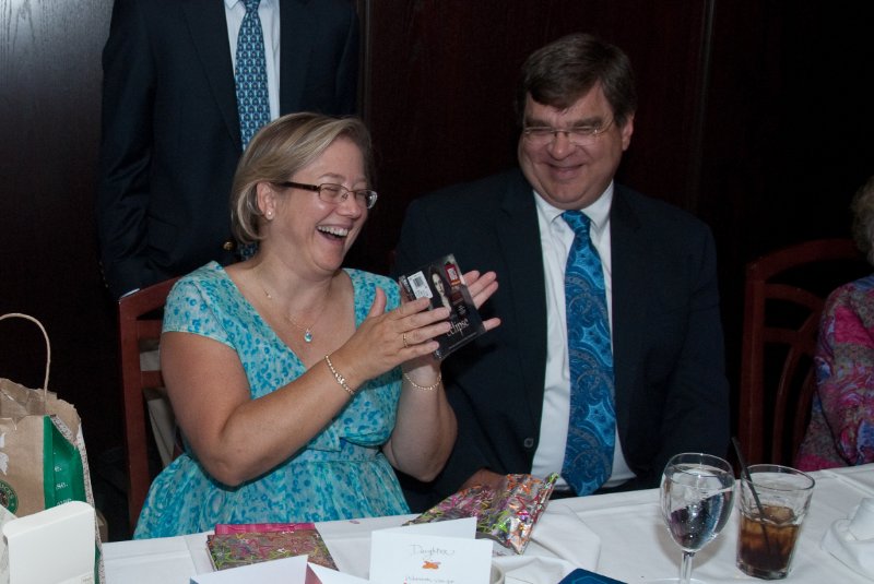 DSC_3352.jpg - Opening Birthday Presents at Morton's Steakhouse