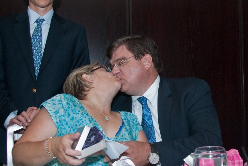 DSC_3362.jpg - Opening Birthday Presents at Morton's Steakhouse